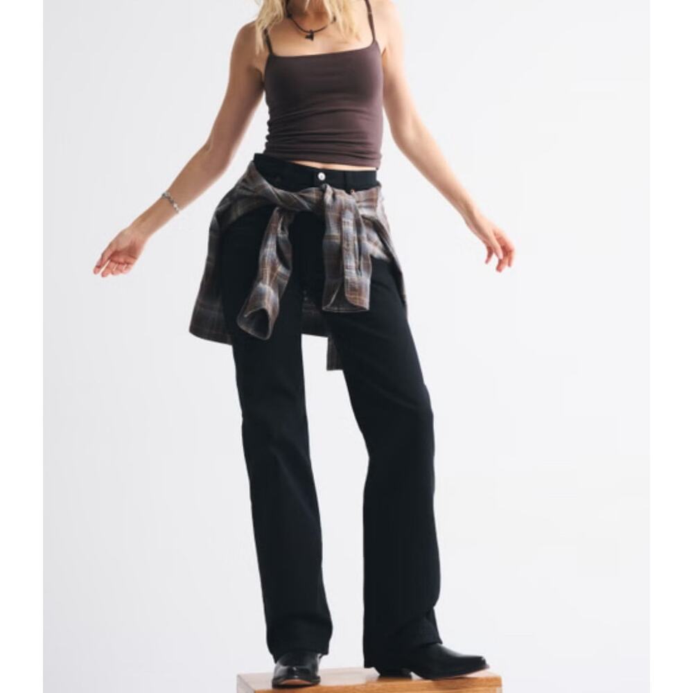 Abercrombie & Fitch Black Straight Leg Women’s Jeans